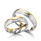 Argolla Matrimonio Bicolor Twisted
