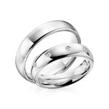 Argolla Matrimonio engaste botón