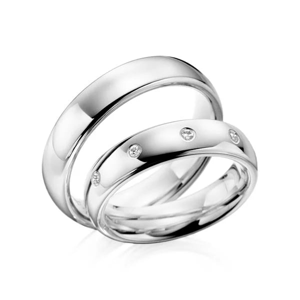 Argolla Matrimonio engaste botón